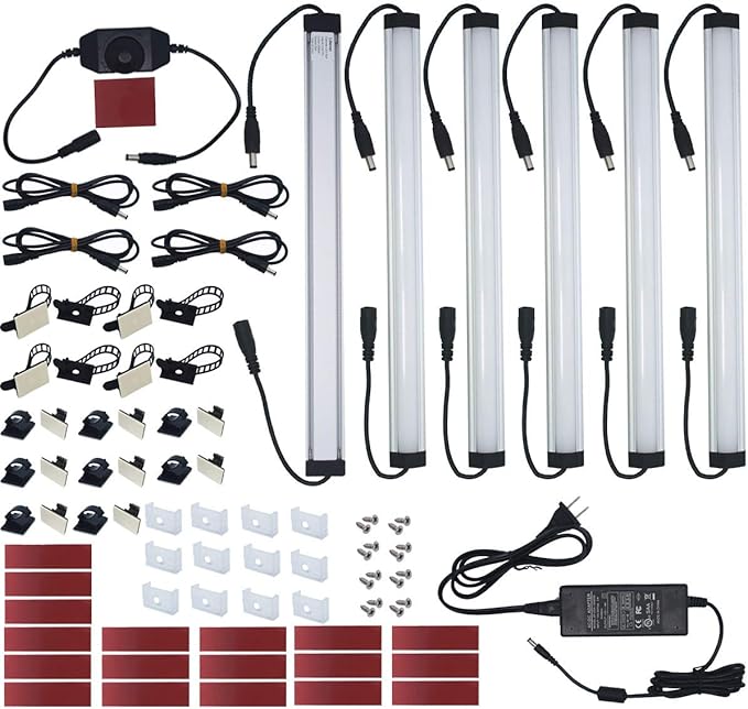 Litever Kitchen Under Cabinet LED Lighting Kit Plug-in, Super Bright, Daylight by Litever