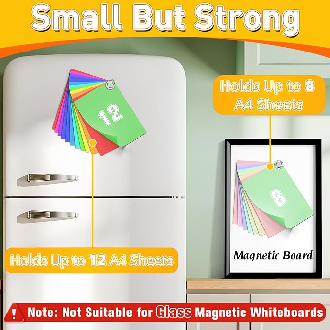 VNDUEEY 200 Pack Fridge Magnets Whiteboard Magnets, Refrigerator Magnets - Image 5
