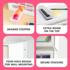 IRIS USA Bead Organizer Storage Bin Drawer Cabinet, 64-Drawer Plastic - Image 4
