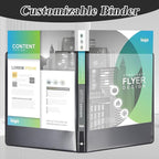 CIXILDTS 1-inch Round Ring Binder, Durable 1" 3 Ring Binder Fit Letter Size - Image 5