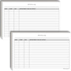 Activity Log Notepads Pad Planners to List a Task, Action or Contact. A by LifeCharge