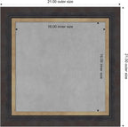 Amanti Art Black Framed Magnetic Board 21x21 Small Vision Board - Image 3