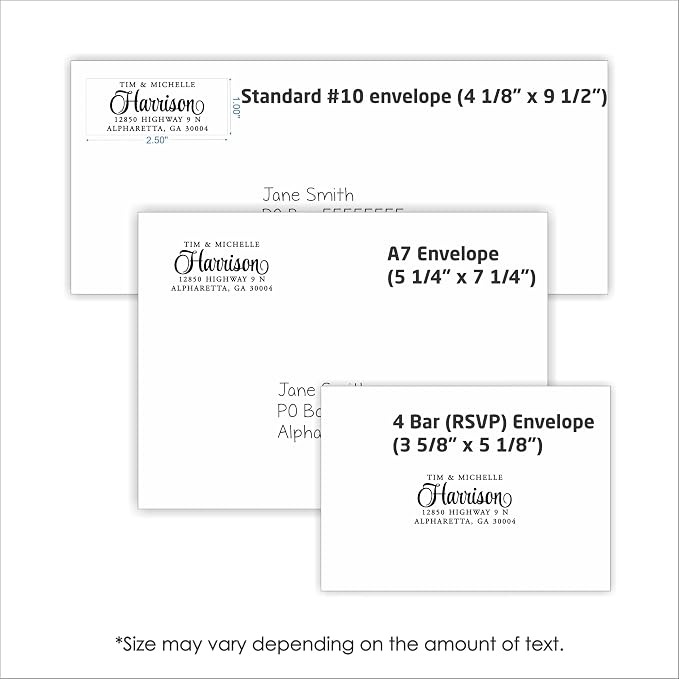 PrettySweetParty Self Inking Return Address Stamp - Image 7