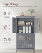 VASAGLE Floor Storage Cabinet, Freestanding Storage Unit - Image 5