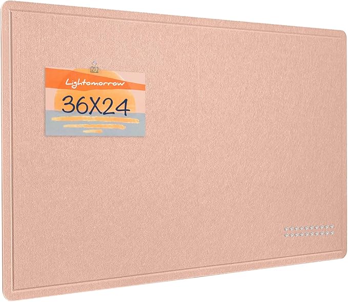 Bulletin Board, 36 x 24 inches Felt Board by Lightomorrow