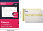 XKDOUS 20 Pack Invoice Book, 2-Part Carbonless, 5-9/16" x 8-7/16" Invoice - Image 2