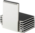 Engrowtic 6 Pack Graph Paper Spiral Notepad A5 Top Wirebound Notepad Grid by Engrowtic