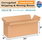 Long Moving & Shipping Boxes 24x9x9 inches - Image 2