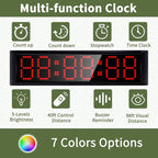 Large LED Display Digital Race Timer Clock - Image 2