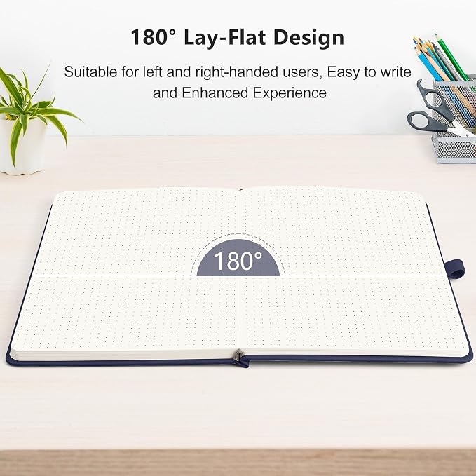 RETTACY Bullet Dotted Journal Notebook, 320 Numbered Pages, A5 Medium Size - Image 6