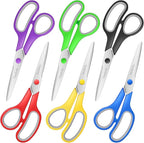 Scissors Bulk Set of 6-Pack, Taotree 8" Scissors All Purpose Comfort Grip Sharp - Image 8