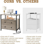 Edbuosy 27 inch Wide Night Stand - Image 7
