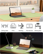 YSAGi Leather Desk Pad Protector, Office Desk Mat, Large Mouse Pad, Non-Slip PU - Image 6