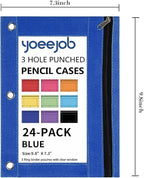YoeeJob Binder Pouches for 3 Ring Binder, Pencil Pouch Pen Holder Case - Image 4