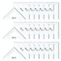 Virginia's Store 5 inch/13cm 90 Set-Squares Pack of 24, Crystal Clear by Virginia%27s+Store
