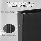 CIXILDTS 1.5-inch D Ring Binders, Fit US Letter Size Paper, 1-1/2" 3 Slant-D - Image 4