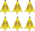 20 inch Wet Floor Sign 6 Pcs, Pop up Foldable Wet Safety Signs by Unknown