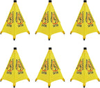 20 inch Wet Floor Sign 6 Pcs, Pop up Foldable Wet Safety Signs by Unknown