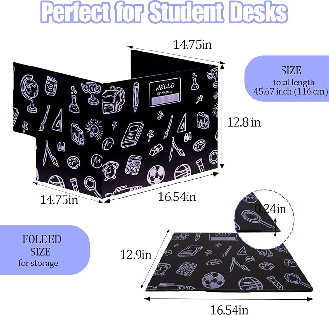 Succwoah 25-Pack Desk Dividers for Students - Image 4