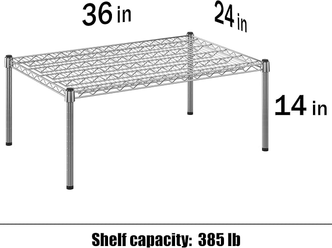 Regal Altair 24" Deep x 36" Wide x 14" Height Wire Shelving Kit | 1-Tier | NSF - Image 3