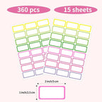 STARLIBOO Removable Freezer Labels, 1x2 Inch Color Coding Removable Labels - Image 4
