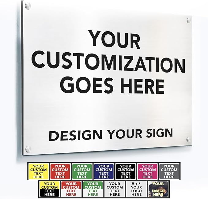 Custom Outdoor Metal Sign, Personalized Aluminum Safety and Business Signs by SpeedyOrders