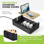 Prosumer's Choice Black Wooden Charging Station Organizer - Image 6