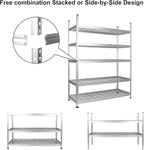 Amazon Basics 5 Shelf, High-Grade Aluminum, Adjustable, Shelving Unit - Image 5