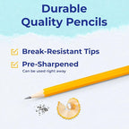 Rosmonde Pencils Bulk, 600 Pack, Pre Sharpened #2, Bulk Yellow Pencils - Image 6