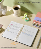 Lined Spiral Journal Notebook, A5 Hardcover Spiral Journals - Image 5