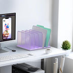 Kuntine.B Desk File Organizer Upright Mesh Desktop Organizer File Sorter Office - Image 5