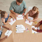 Affrolling 12 Sets Small Whiteboard Dry Erase Boards 5" x7'' Mini Double Sided - Image 5