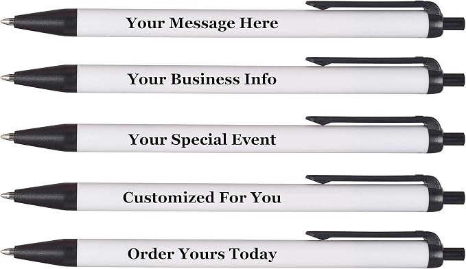 RevMark Personalized Ballpoint Pen, Custom Printed Name, Business or Event by RevMark