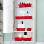 WOWBOX 25 PCS Plastic Drawer Organizer Set, 4 Sizes Desk Drawer Divider - Image 6