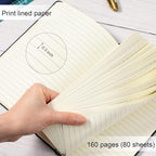 Honoson 20 Pack Lined Journal Notebooks A5 Hardcover Executive Notebook 5.5" x - Image 3