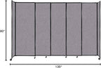 Versare Straightwall Sliding Portable Wall Partition | Freestanding Office - Image 7