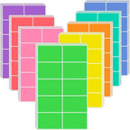 240 PCS Colored Labels Stickers 3 x 2 Inch Rectangular Moving Labels 8 Colors by YSHIHE