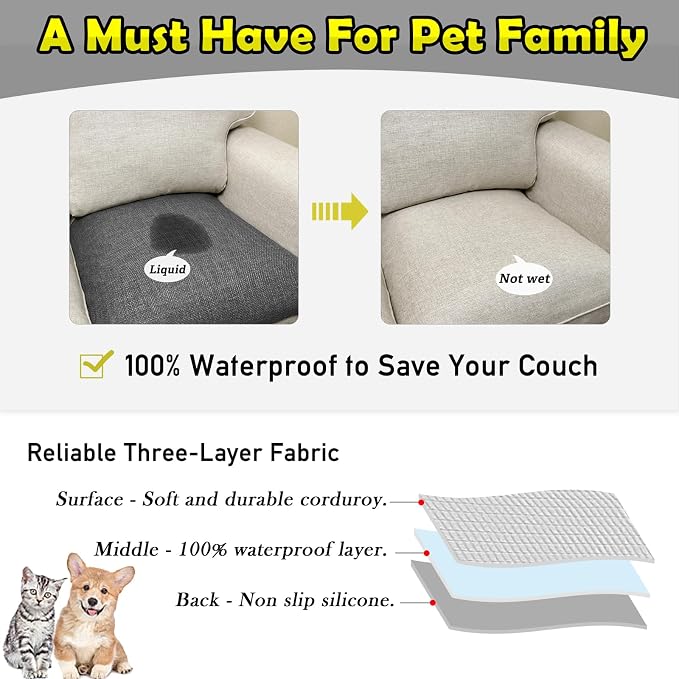 Couch Arm Covers, Waterproof Armrest Cover - Image 3