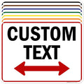 Custom Arrow, Custom Directional Sign, Two Way Arrow, 18x24 Inches, 55 mil by MySignCenter