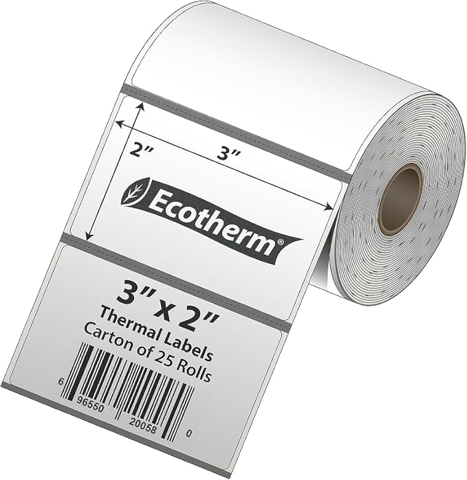 3" x 2" Mobile Printer Labels | 25 Rolls | 5250 Labels | fits Zebra ZQ630 - Image 2