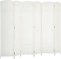 HOMCOM Room Divider, 6 Panel Folding Privacy Screen, 5.6' Tall Freestanding by HOMCOM