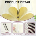 Yahenda 18 Pcs Spiral Notebook Bulk A5 Journal Lined 8.3'' x 5.5'' Writing - Image 2