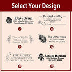 Custom Floral Address Stamp | Choose from 12 Designs | Multiple Ink Color - Image 8