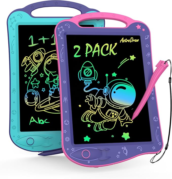 HOMESTEC Astrodraw Drawing Pad Toys, Colorful LCD Writing Tablet by HOMESTEC