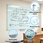 AFAMT Magnetic Dry Erase Board, 4mm Tempered Glass, Strong Magnetic Surface - Image 6