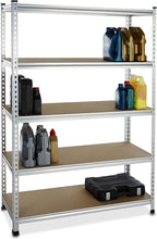 Amazon Basics 5 tier, Medium Duty Storage Shelving Double Post Press Board Shelf - Image 3