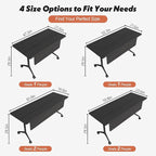 Goakwwuz Conference Room Table, Folding Conference Tables, Thicken Grey Tabletop - Image 2