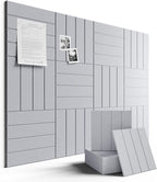 Large Felt Bulletin Board 48" x 36" Cork Board Alternative-12 Pack by FLUXYNARA