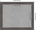 Amanti Art Grey Framed Magnetic Board 19x23 Small Vision Board - Image 3