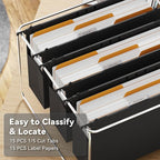 Ansook Hanging File Folders Legal Size, Heavy Duty 3" Expansion File Folder - Image 4
